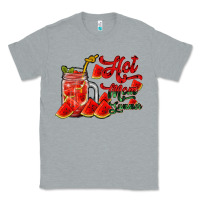 Heather Grey hot mom summer watermelon Classic Tee - RacoonDesign