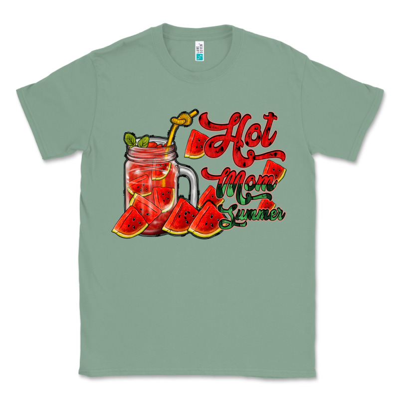 Hot Mom Summer Watermelon Classic Tee by RacoonDesign | Teevron