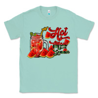 Seafoam hot mom summer watermelon Classic Tee - RacoonDesign