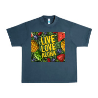 Midnight Navy live love aloha Urban Heavy Tee - TumblerDesignByShophia