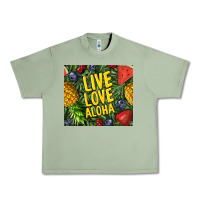 Oil Green live love aloha Urban Heavy Tee - TumblerDesignByShophia