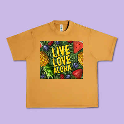 Live Love Aloha Urban Heavy Tee Designed By Tumblerdesignbyshophia