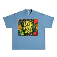 Pebble Blue live love aloha Urban Heavy Tee - TumblerDesignByShophia