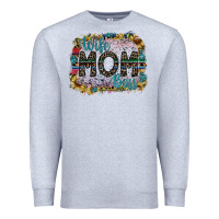 Heather Grey wife mom boss Premium Sweatshirt - SublimationCraftShop