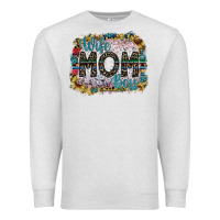 Oatmeal Heather wife mom boss Premium Sweatshirt - SublimationCraftShop