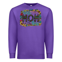 Purple wife mom boss Premium Sweatshirt - SublimationCraftShop