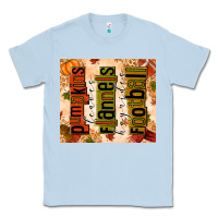 Dusty Blue pumpkins leaves flannels hayrides football Classic Tee - texasbilliewilder