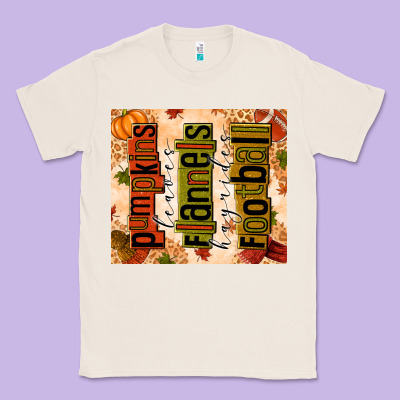 Pumpkins Leaves Flannels Hayrides Football Classic Tee Designed By Texasbilliewilder