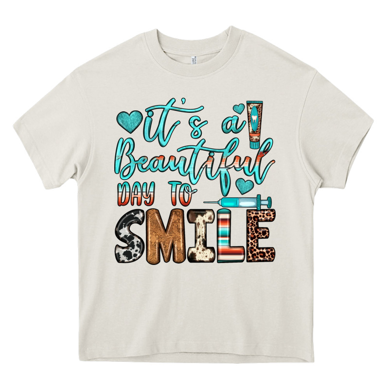 It’s A Beautiful Day To Smile Heavy Core Tee by JahusDesignShop | Teevron