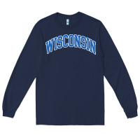 Navy wisconsin blue Long Sleeve Tee - lanVoArt