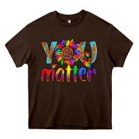 Chocolate Brown Lgbtq You Matter With Leopard Heavy Core Tee - BundleAndBundleShop