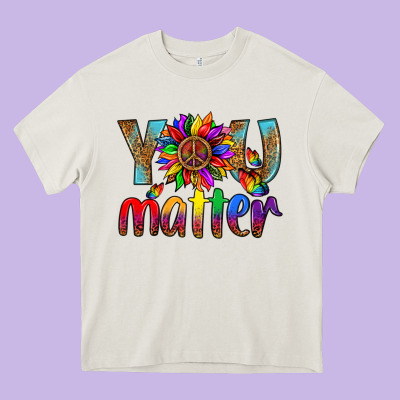 Lgbtq You Matter With Leopard Heavy Core Tee Designed By Bundleandbundleshop