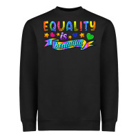 Black Equality Is Beautiful Heavyweight Sweatshirt - BundleAndBundleShop