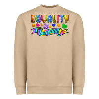 Mushroom Equality Is Beautiful Heavyweight Sweatshirt - BundleAndBundleShop