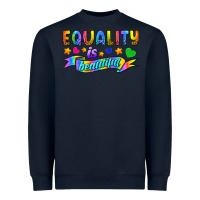 Navy Equality Is Beautiful Heavyweight Sweatshirt - BundleAndBundleShop