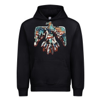Black American flag thunderbird Urban Hoodie - BarkalooDesign