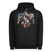 Pigment Black American flag thunderbird Urban Hoodie - BarkalooDesign