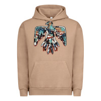 Pigment Burro American flag thunderbird Urban Hoodie - BarkalooDesign