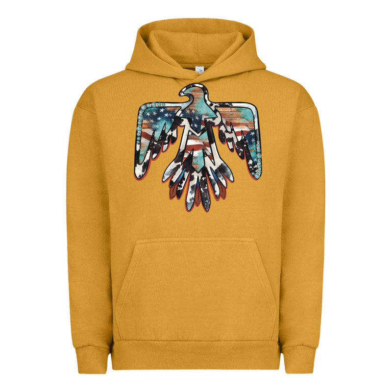 American Flag Thunderbird Urban Hoodie by BarkalooDesign | Teevron