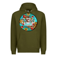 Army Green teacher mode earrings Premium Hoodie - BundleAndBundleShop