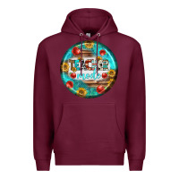 Burgundy teacher mode earrings Premium Hoodie - BundleAndBundleShop