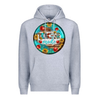 Heather Grey teacher mode earrings Premium Hoodie - BundleAndBundleShop