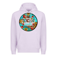 Lilac teacher mode earrings Premium Hoodie - BundleAndBundleShop