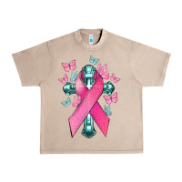 French Oak Cancer Cross Cancer Awareness Urban Heavy Tee - HowdyJamesFarm