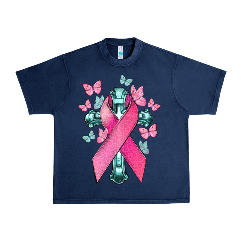 Cancer Cross Cancer Awareness Urban Heavy Tee by HowdyJamesFarm | Teevron