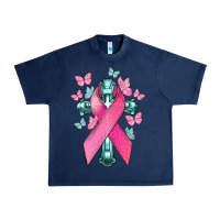 Navy Cancer Cross Cancer Awareness Urban Heavy Tee - HowdyJamesFarm