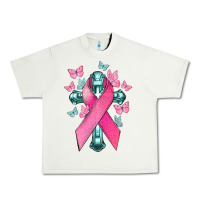 Pistachio Cancer Cross Cancer Awareness Urban Heavy Tee - HowdyJamesFarm