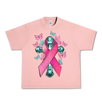 Salmon Cancer Cross Cancer Awareness Urban Heavy Tee - HowdyJamesFarm
