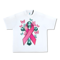 White Cancer Cross Cancer Awareness Urban Heavy Tee - HowdyJamesFarm