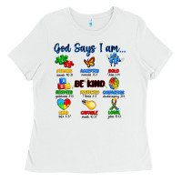 White god says i am autism Ladies Tee - Artiststas