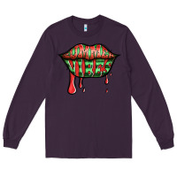 Plum summer vibes watermelon lips Long Sleeve Tee - Jasminsmagicworld