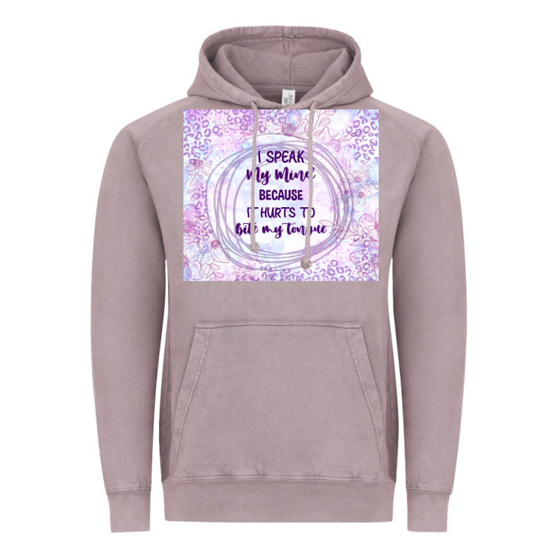 It Hurts To Bite My Tongue Vintage Hoodie by TumblerDesignByShophia | Teevron
