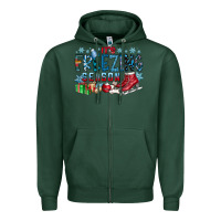 Sports Green It's Freezing Season Zipper Hoodie - CowhideDigitalArt