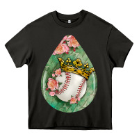 Asphalt baseball and western roses teardrop  6 Heavy Core Tee - BundleAndBundleShop