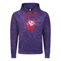 Cloud Purple i love you alotl aolotl valentine's day heart aolotl lover Vintage Hoodie - lanVoArt