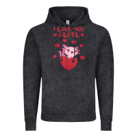 Vintage Black i love you alotl aolotl valentine's day heart aolotl lover Vintage Hoodie - lanVoArt