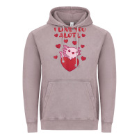 Vintage Zinc i love you alotl aolotl valentine's day heart aolotl lover Vintage Hoodie - lanVoArt
