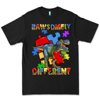 Black rawsomely different autism t rex Premium Tee - Artiststas