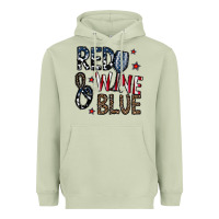 Matcha red wine blue Heavyweight Hoodie - CowhideDigitalArt