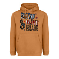 Meerkat red wine blue Heavyweight Hoodie - CowhideDigitalArt