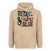 Mushroom red wine blue Heavyweight Hoodie - CowhideDigitalArt