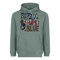 Sage red wine blue Heavyweight Hoodie - CowhideDigitalArt