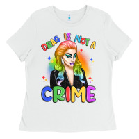 White drag is not a crime Ladies Tee - Artiststas
