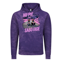 Cloud Purple hippie sabotage aesthetic style photo with text Vintage Hoodie - lanVoArt