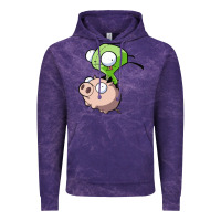 Cloud Purple invader zim Vintage Hoodie - lanVoArt