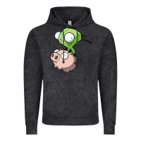 Vintage Black invader zim Vintage Hoodie - lanVoArt